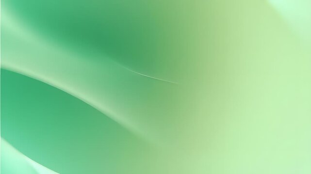 Abstract philosophical green gradient background with soft flowing curves