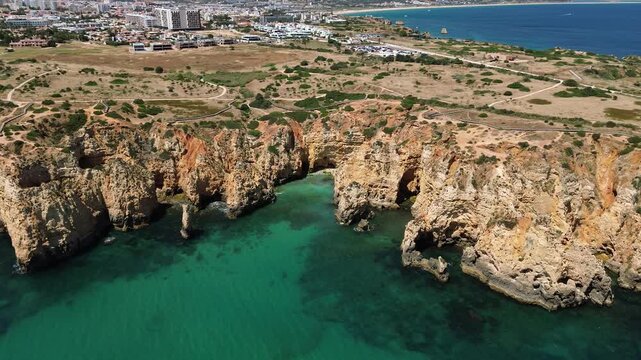 Drone video Praia do Barranco do Martinho Portugal Europe