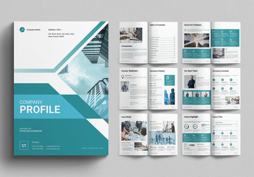 Company Profile Template Design Layout