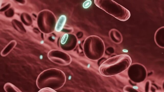 In respiratory acidosis, CO₂ interacts rapidly with water, creating bright, glowing hydrogen ions and bicarbonate. In respiratory alkalosis, fewer reactions occur, producing softer, minimal ion glows