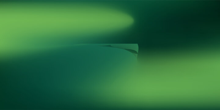 Abstract green gradient background with smooth blurred textures and soft lighting effects. Benner, eps 10 ilustration