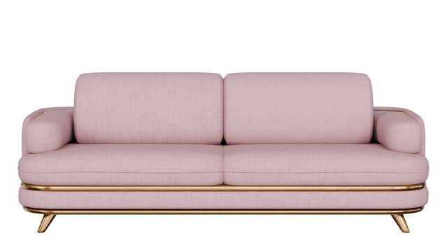 Sofa Pink on transparent background