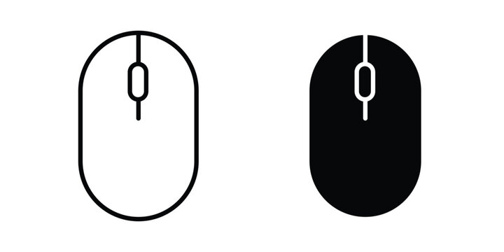 Mouse icon vector design Illustration pack for apps.