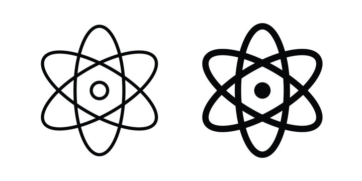 Physics icon vector design Illustration pack for apps.