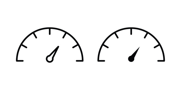 Speedometer icon vector design Illustration pack for apps.