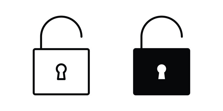 Unblocked icon vector design Illustration pack for apps.