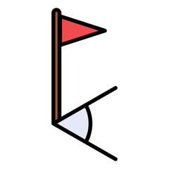 Corner Flag Icon © Edy