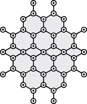 graphene benzene ring honeycomb molecular network chemistry background