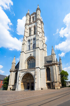 Saint Bavo Cathedral in Ghent city centre, Belgium