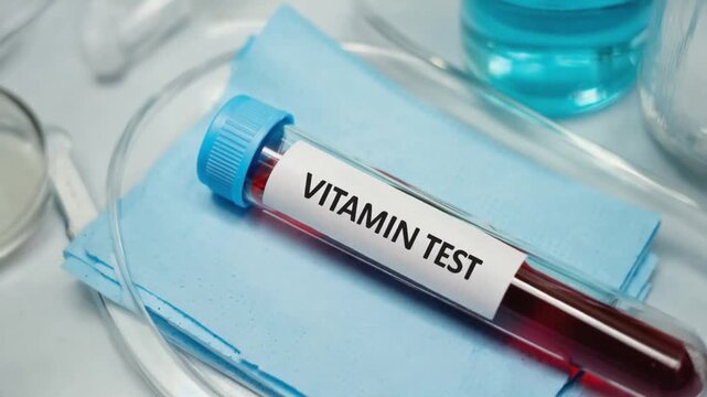 Vitamin test in the lab.