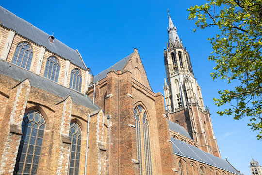 Nieuwe Kerk church in Delft city, Netherlands