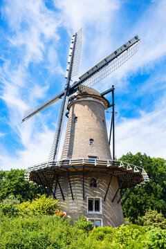 Molen van Piet windmill in Alkmaar town, Netherlands