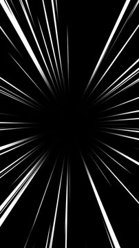 Anime speed line background animation. Comic Light Speed Lines Moving. Full HD. 4K