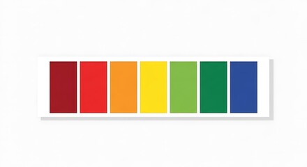 Obraz premium Rainbow color blocks with transparent background