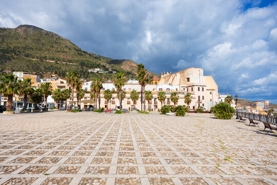 Castellammare del Golfo town in Sicily island