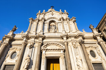 Fototapeta premium Catania Cathedral in Catania city centre, Sicily