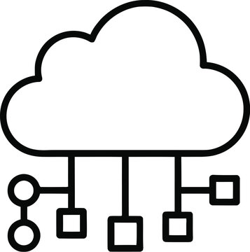 Cloud computing network diagram