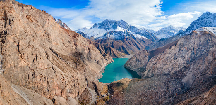 Seven Lakes in Fann mountains in Tajikistan