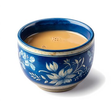 Traditional Bangladeshi Tea Cup Isolated on White