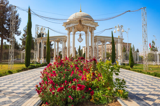 Central Park in Kulob city in southern Tajikistan