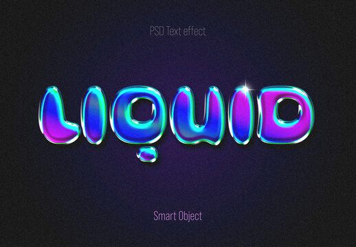 Mercury Liquid Text Effect