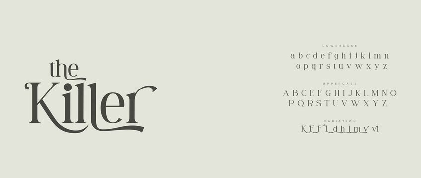 A stylish typography design featuring the title of a film in a modern font
