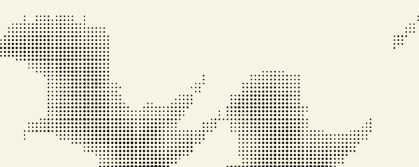 Fototapeta premium Grunge halftone gradient background. Faded grit noise texture. White and black sandy wallpaper. Retro pixelated backdrop. Anime or manga style comic overlay. Vector graphic design textured template