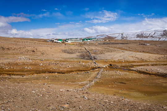 Mountain landscape view from Pamir highway, Tajikistan