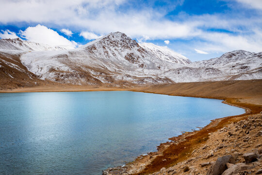 Chukur-Kul or Chukurkul lake in Murghab region, Tajikistan