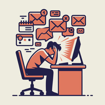banyak pekerjaan pekerja pusing stress