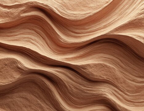 Ethereal, undulating sandstone layers sculpted by wind and time