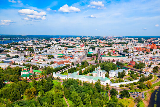 Yaroslavl Kremlin Museum Reserve aerial view