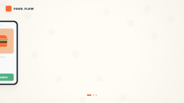 Food delivery app on smartphone screen.
