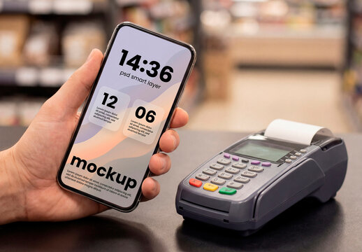 Mobile Payment Store Mockup