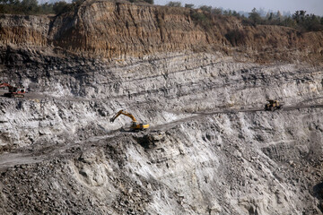 Naklejka premium coal mine