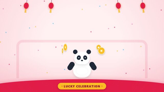 Panda Light Celebration Happy Moment.