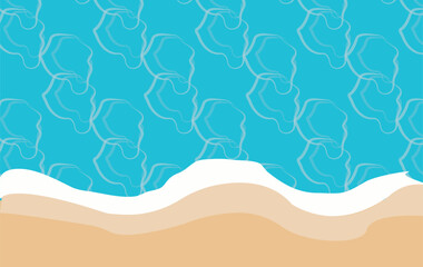 Fototapeta premium Relaxing Beach Background Summer Sea Sand