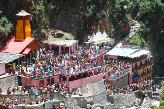 people walking in the temple