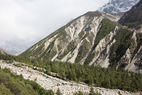 mountain landscape in the himalaya