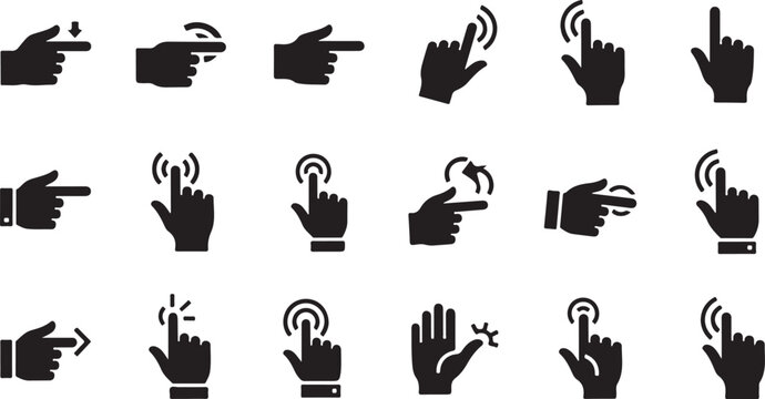Hand gesture icons for user interface navigation