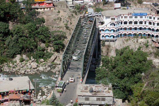 aerial view of the bridge