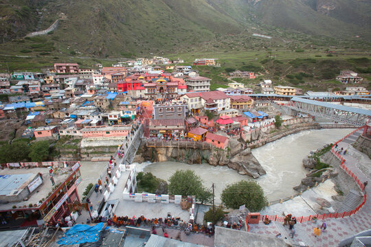 aerial view of the town
