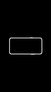 Phone Rotation Animation for Mobile Device. Full HD. 4K