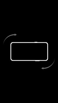 Phone Rotation Animation for Mobile Device. Full HD. 4K