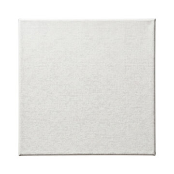 Blank square white canvas for painting mockup
