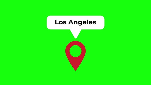 Los Angeles Location Green Screen Animation