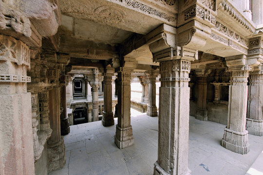 the entrance to the stepwell