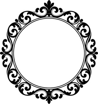 Set Frame , Swirly Mirror Photo Frame, Laser cut Frame templates, Frame cut file, Frame clipart, Frame, Oval frame.
