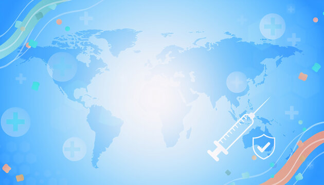 Global health immunization and vaccine protection concept