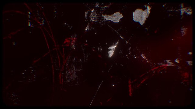 Flickering noisy grunge style film effect overlay loop.
